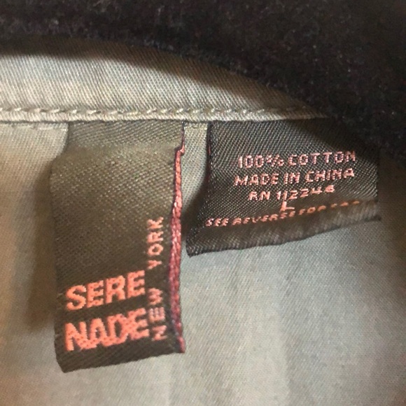 Size L Serenade 3/4 Sleeve Military Style Jacket - Picture 3 of 3